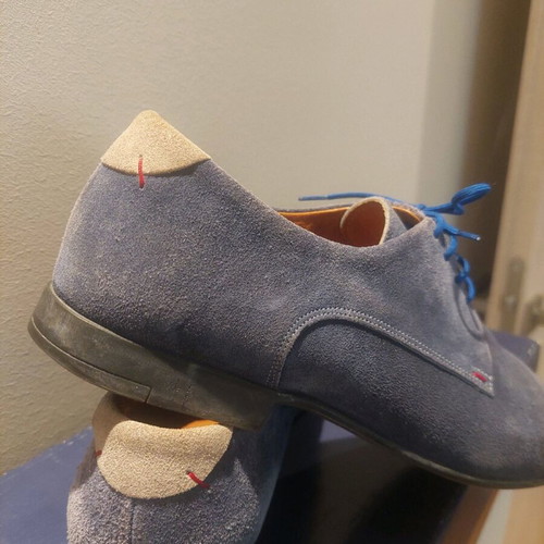 Sagiakos men's suede shoes blue like new, size 42