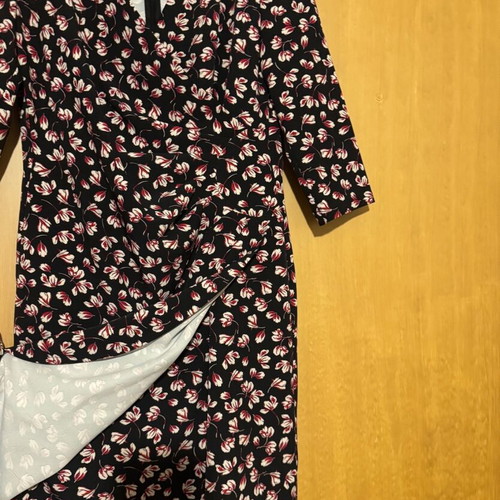 Gerry Weber midi floral dress like new, medium-large size, black