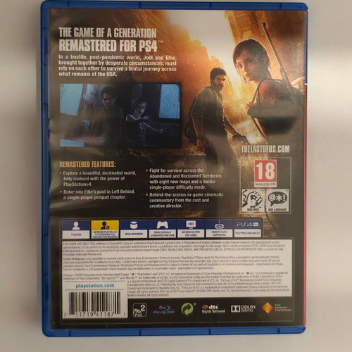 PlayStation 4 The Last of Us Remastered like new