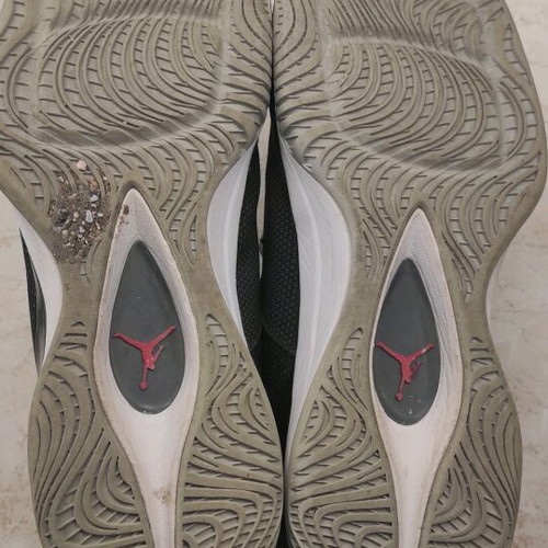 Jordan sneakers size 47 like new, black and gray shoes