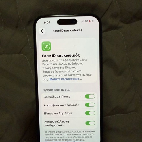 iPhone 15 128GB used, black, Apple iOS, 20+ MP camera