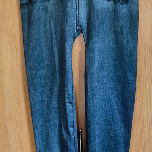 Women's leggings with print size M like new, dark gray