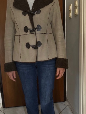 Mouton coat like new, beige, size M