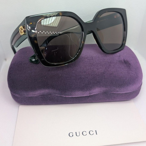 Gucci GG1300S 002 Women's Sunglasses with Brown Tortoise Brown Lens new