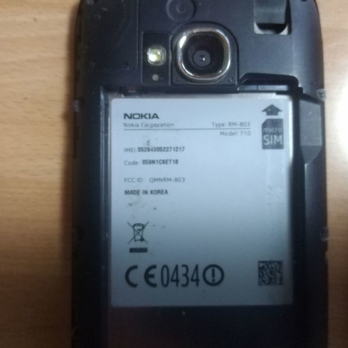 Nokia Lumia 710 Type RM-803 used, microsim, black, with charger