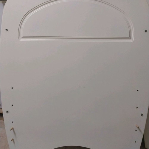 Baby cot used with accessories and fresh sheets