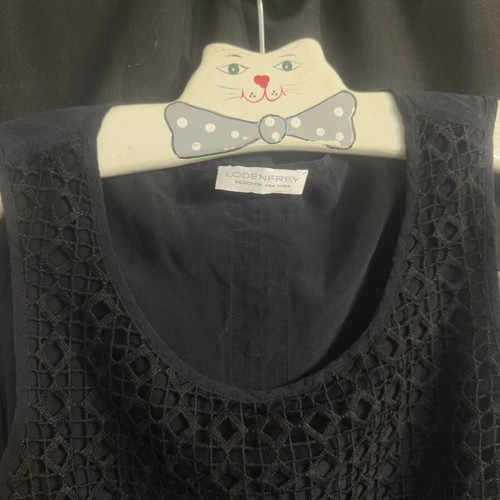 Silk blouse black, like new, size S