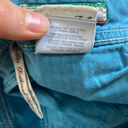 Jacob Cohen Style J688.C Bard Jeans Size 31 Light Blue Dark Blue Patch Like New