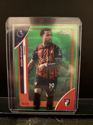 Κάρτα ποδοσφαίρου Justin Kluivert Topps Chrome /99 καινούργια