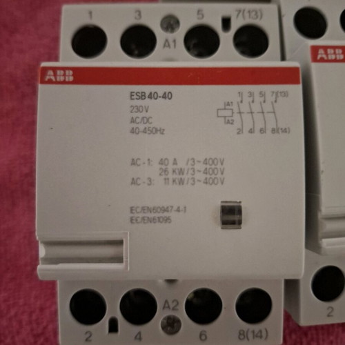 Power relays 40A ABB new, pack of 2