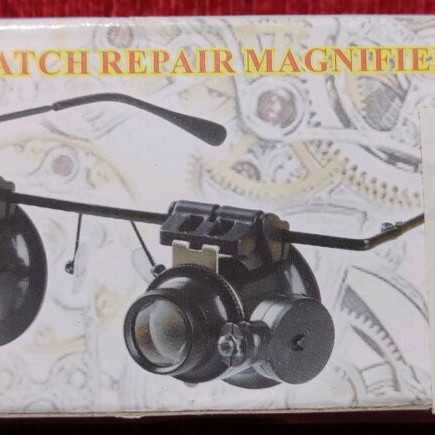 Glasses with magnifier HADEX P336 new, 20x with lighting
