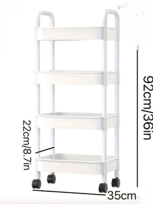 Πολυχρηστικό Καλάθι Χρηστικότητας με Ρόδες.Μαυρο.