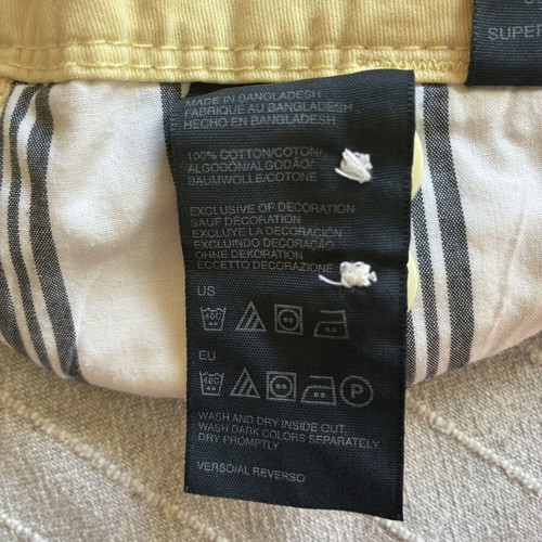 Tommy Hilfiger Butter Yellow Cargo Shorts XL relaxed fit like new