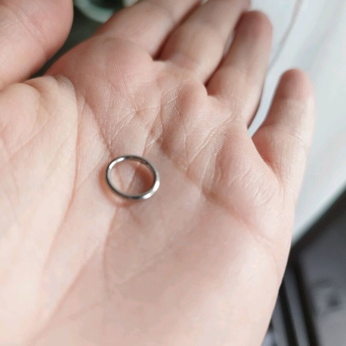 Septum silver surgical steel like new hypoallergenic