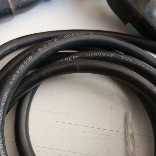 Power extension cables like new, pack of 7, 1.8m male/female