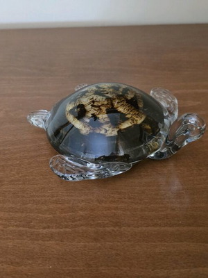 Glass decorative turtle like new