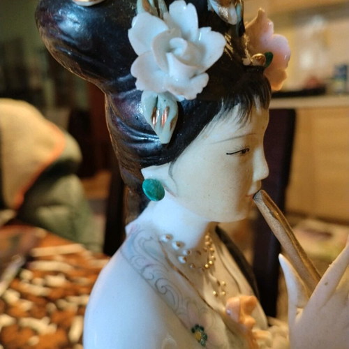 Chinese Porcelain Figure Celestial Maiden used, 28cm