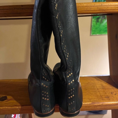 Diesel women's boots like new, black genuine leather, size 39
