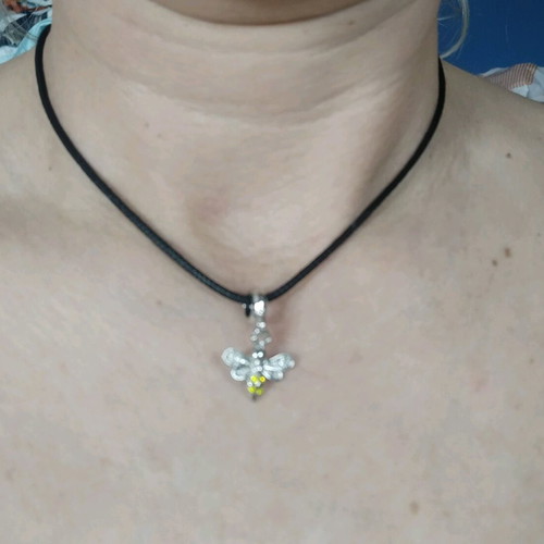 Bee necklace and earrings set handmade and new