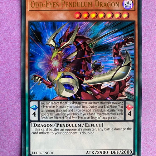 Odd-Eyes Pendulum Dragon Yu-Gi-Oh! Card LEDD-ENC01 1st Edition Near Mint