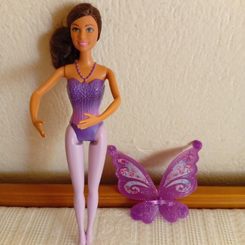 Barbie fairy doll with detachable wings, like new