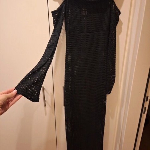 Bubblegun long dress used, black, size S/M