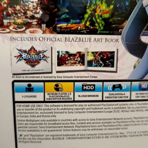 BlazBlue Chrono Phantasma Extend Limited Edition PS4 game like new, English version