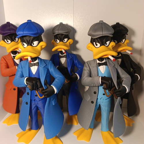 Daffy Duck Gangster Figure 3D printed collectible