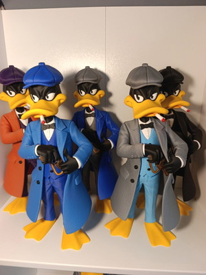 Φιγούρα Daffy Duck Gangster 3D εκτυπωμένη συλλεκτική