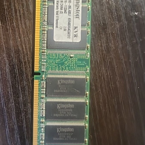 Kingston ValueRAM 512MB DDR 400MHz used memory module