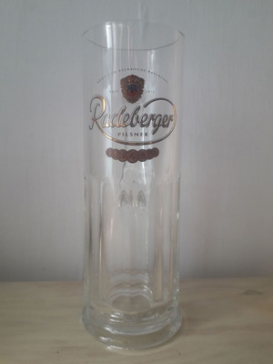 Radeberger 0.5 Beer Mug used, with slight signs of wear