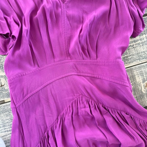 Purple dress with ruffles, romantic style, like new