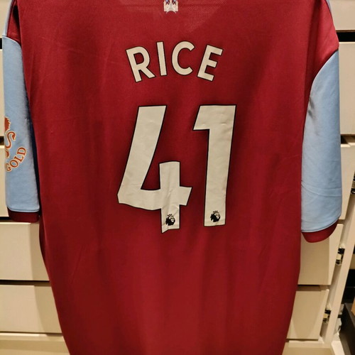West Ham United 2019/20 3XL jersey with Declan Rice nameset new