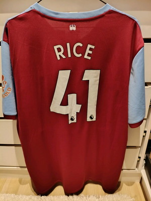 West Ham United 2019/20 3XL jersey with Declan Rice nameset new