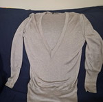 Pullover thin silver size M like new