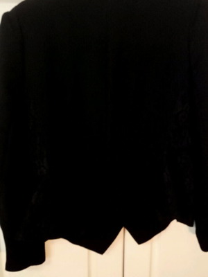 Short Fitted Jacket with Lace on Side H&M like new, black, XL