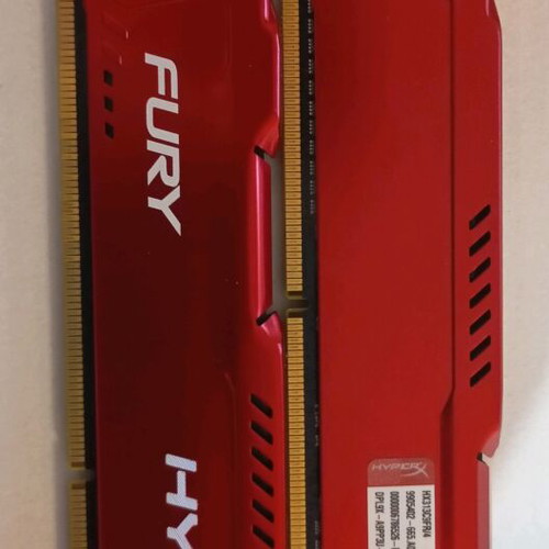 RAM memory 8GB x2 DDR3 HyperX Fury like new