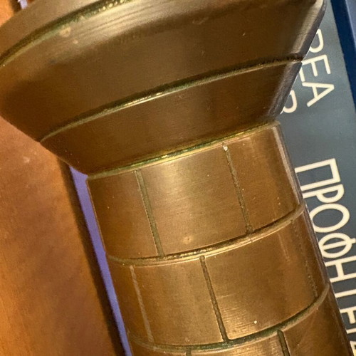 Vintage lighthouse table lamp made of solid bronze, like new
