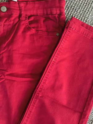Mayoral red pants for 8 years like new, size 128 cm