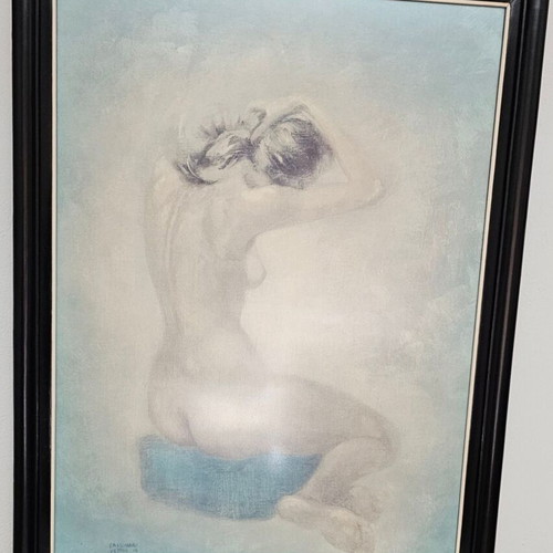 Λιθογραφία Cassinari Vettor Nude Woman σε άριστη κατάσταση με κορνίζα