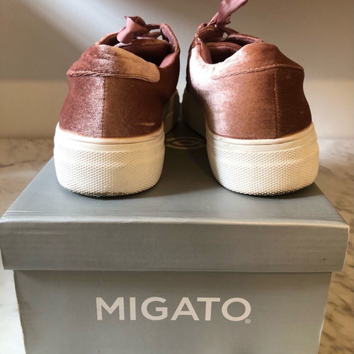 Migato sneakers pink/muted apple velvet like new, size 39