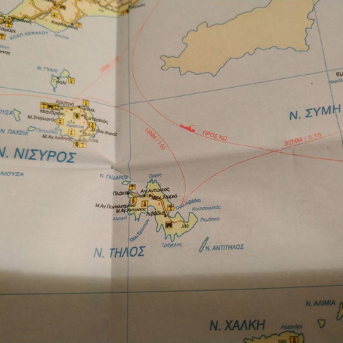 Huge 1996 Road Map of Greece new