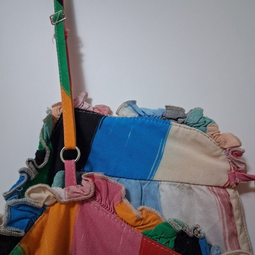 Karavan colorful viscose dress one size like new without belt
