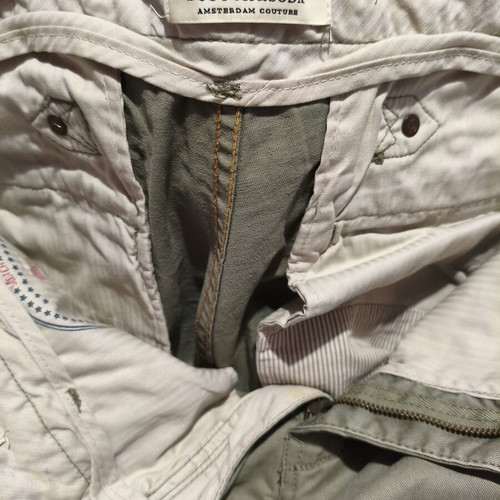 Scotch & Soda men's pants khaki size M like new with vintage distressed look