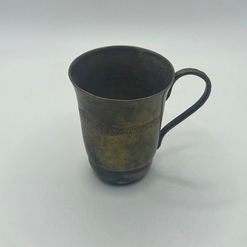 Bronze decorative cup used, height 7cm
