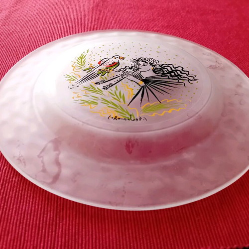 Collectible Stathopoulos plate like new, 20×20 cm