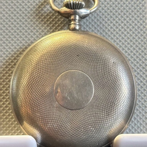 Borel Fils & Cie old silver Swiss pocket watch used