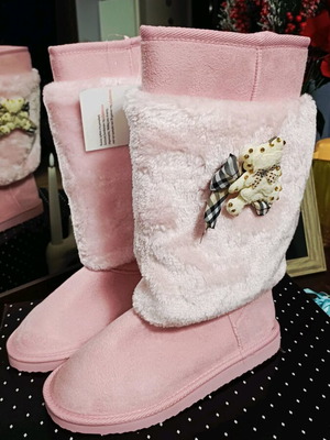 Elenross pink boots new, size 38