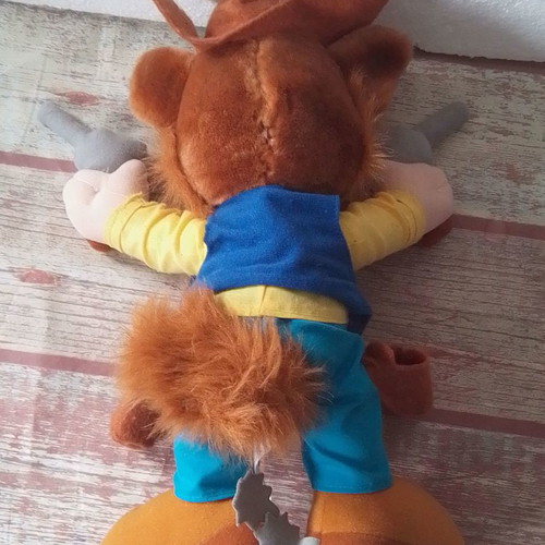 Plush Sheriff Beaver used Sommerland, height 35 cm