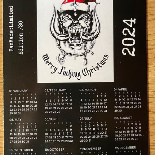 Motörhead Calendar 2024 New